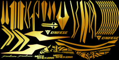 RS 200 BÖLGESEL GOLD STİCKER SET