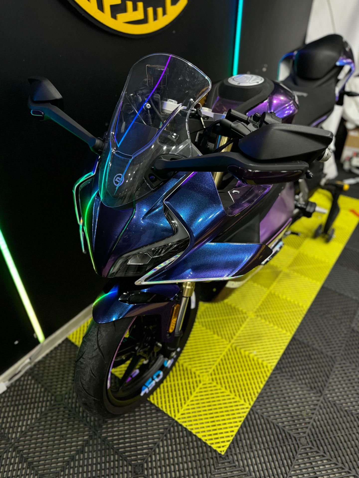 CF MOTO 450SR MIDNIGHT PURPLE STİCKER SET