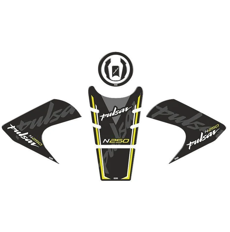 BAJAJ PULSAR N250 2022 - 2024 UYUMLU Tank Pad Set 005