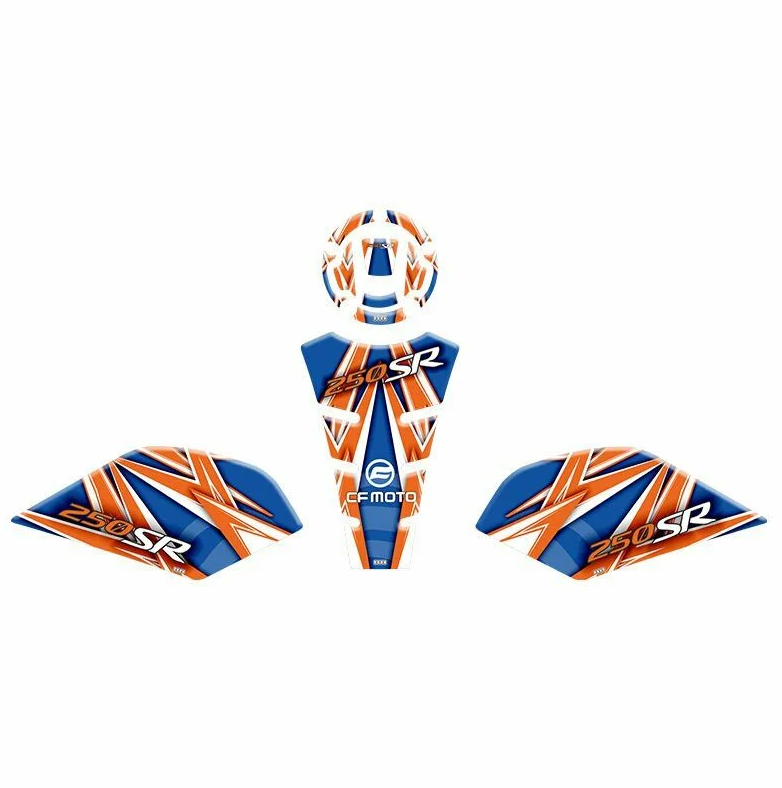 CF MOTO 250 SR 2020 - 2024 UYUMLU TANK PAD SET 008