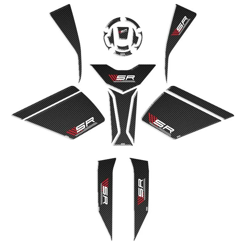CF MOTO 450 SR 2023 - 2024 UYUMLU FULL TANK PAD SET 002