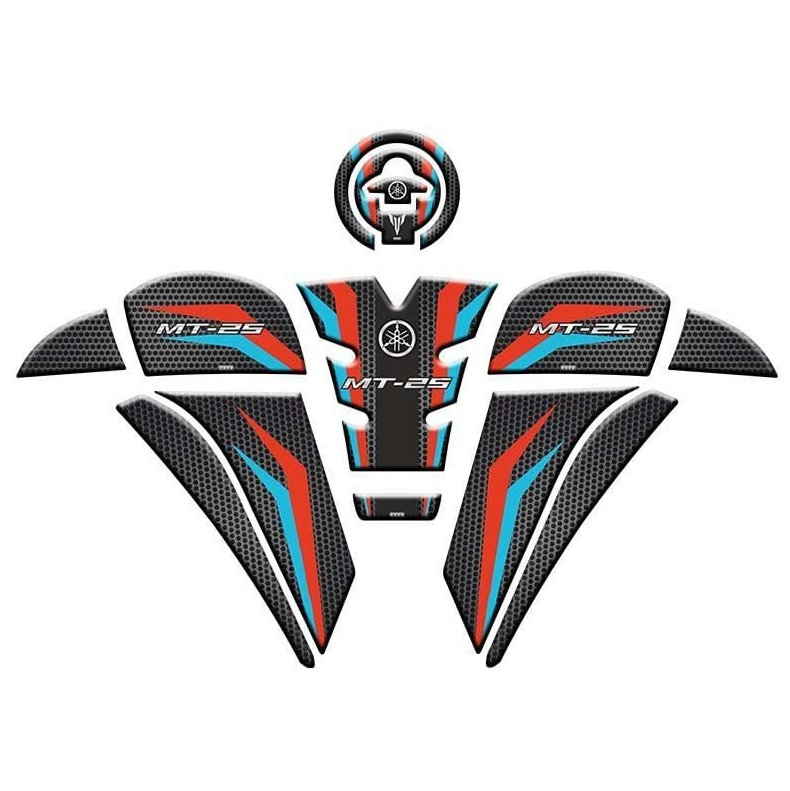 YAMAHA MT25 2020 - 2024 UYUMLU  TANK PAD SET 10