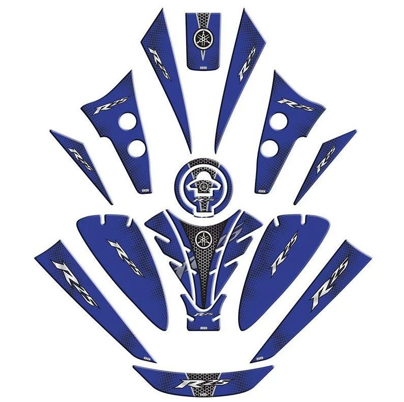 YAMAHA R25 2019 - 2024 UYUMLU TANK PAD SET 004