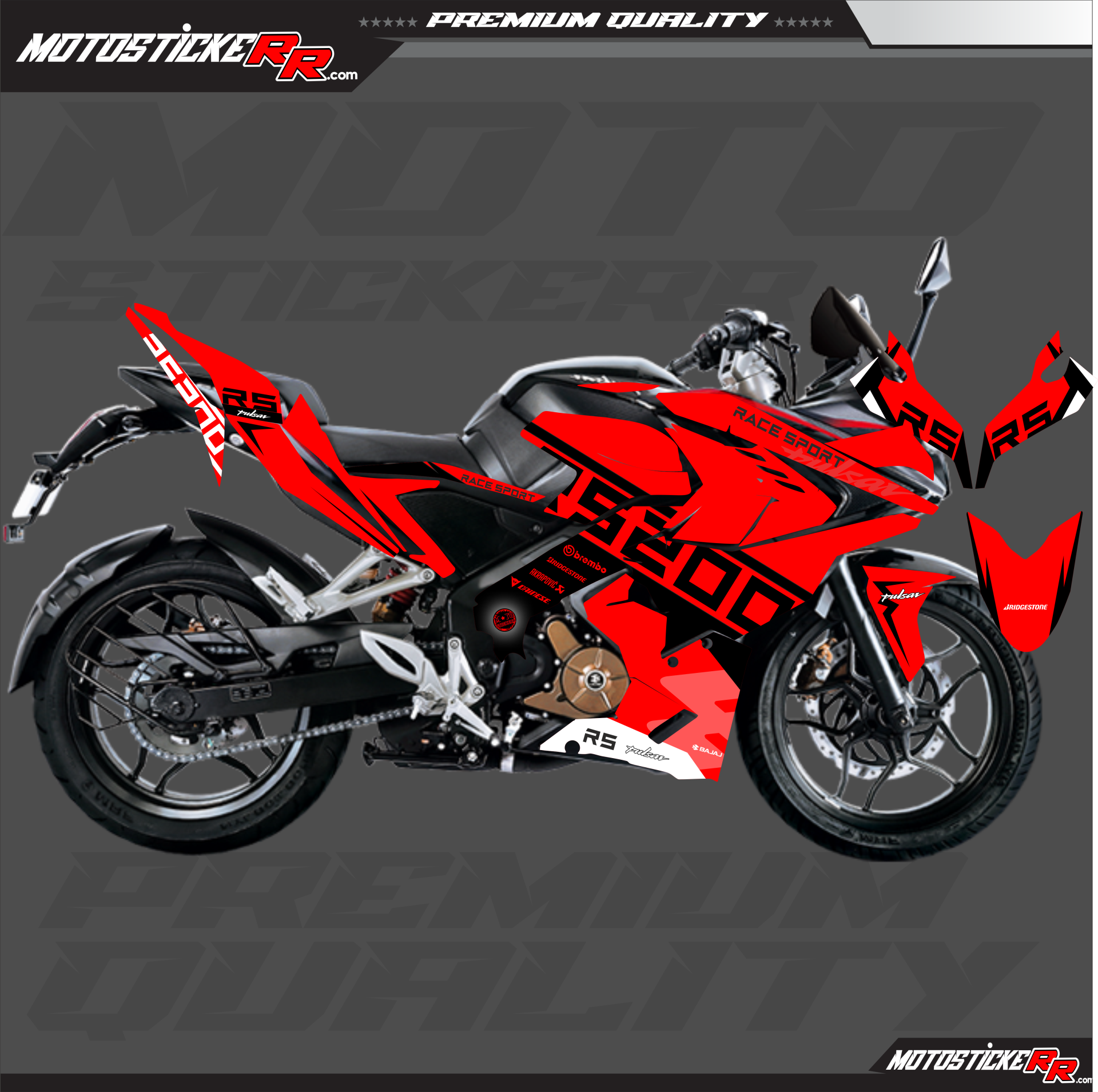 RS 200 STİCKER SET