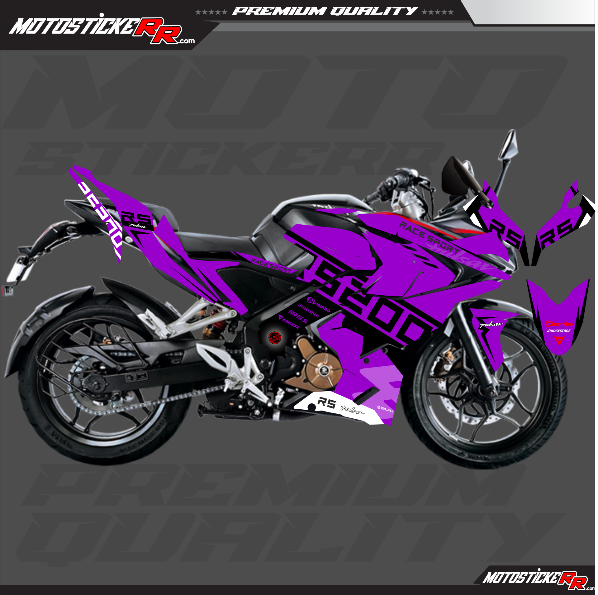 RS 200 STİCKER SET