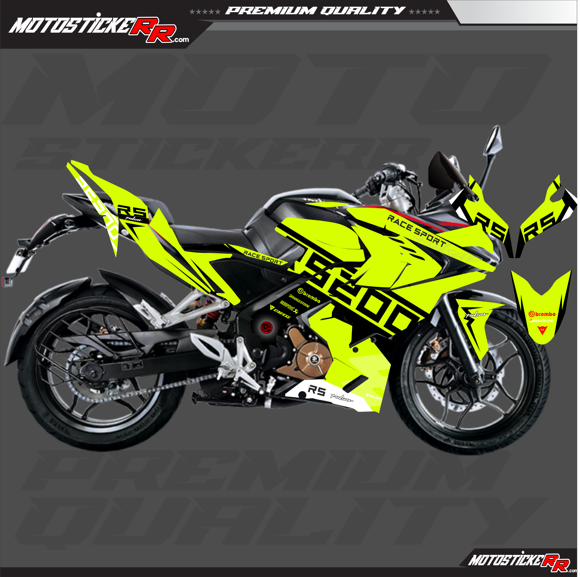 RS 200 STİCKER SET