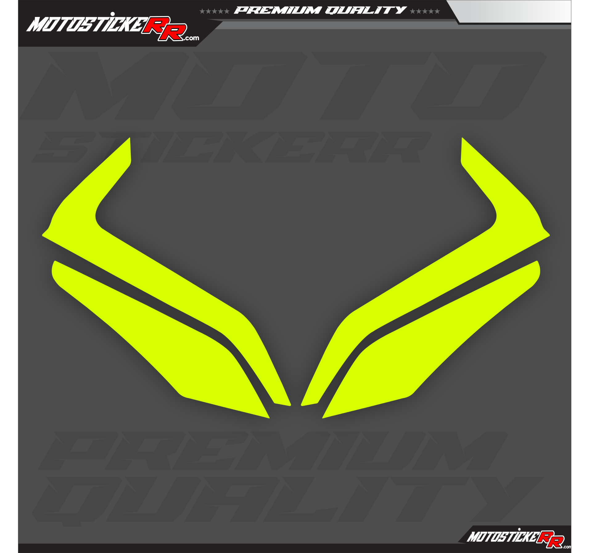 450SR TRANSPARAN GÜNDÜZ LED+ FAR STİCKERİ
