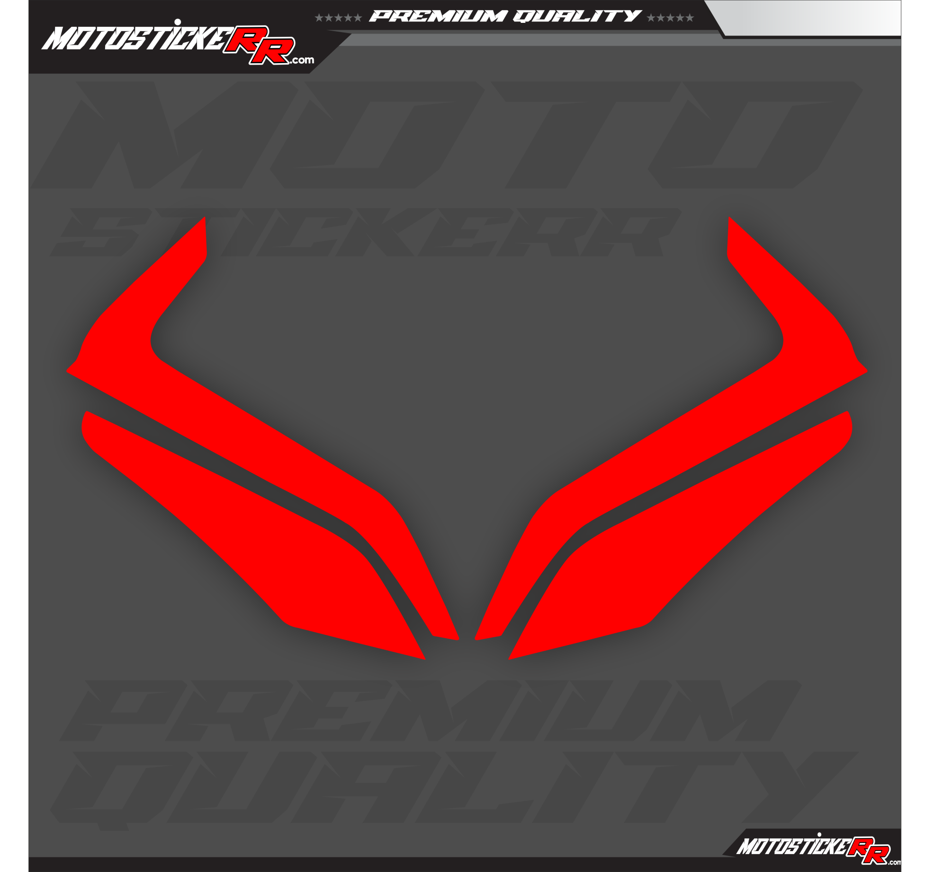 450SR TRANSPARAN GÜNDÜZ LED+ FAR STİCKERİ