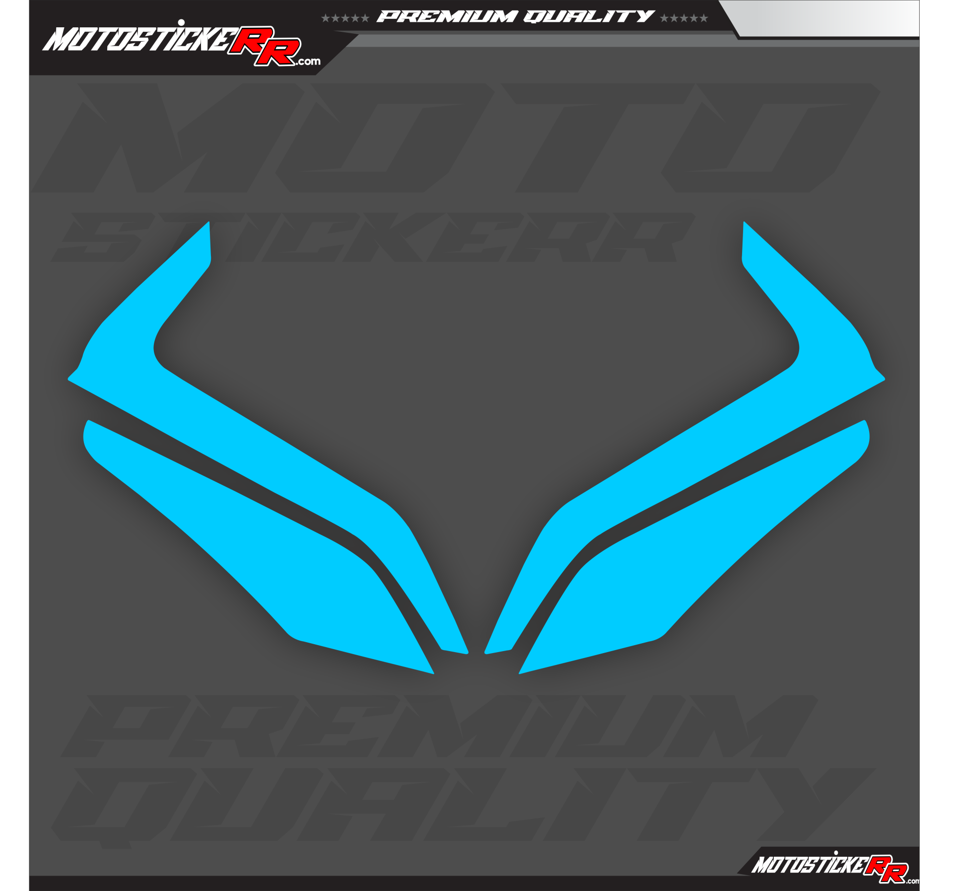 450SR TRANSPARAN GÜNDÜZ LED+ FAR STİCKERİ