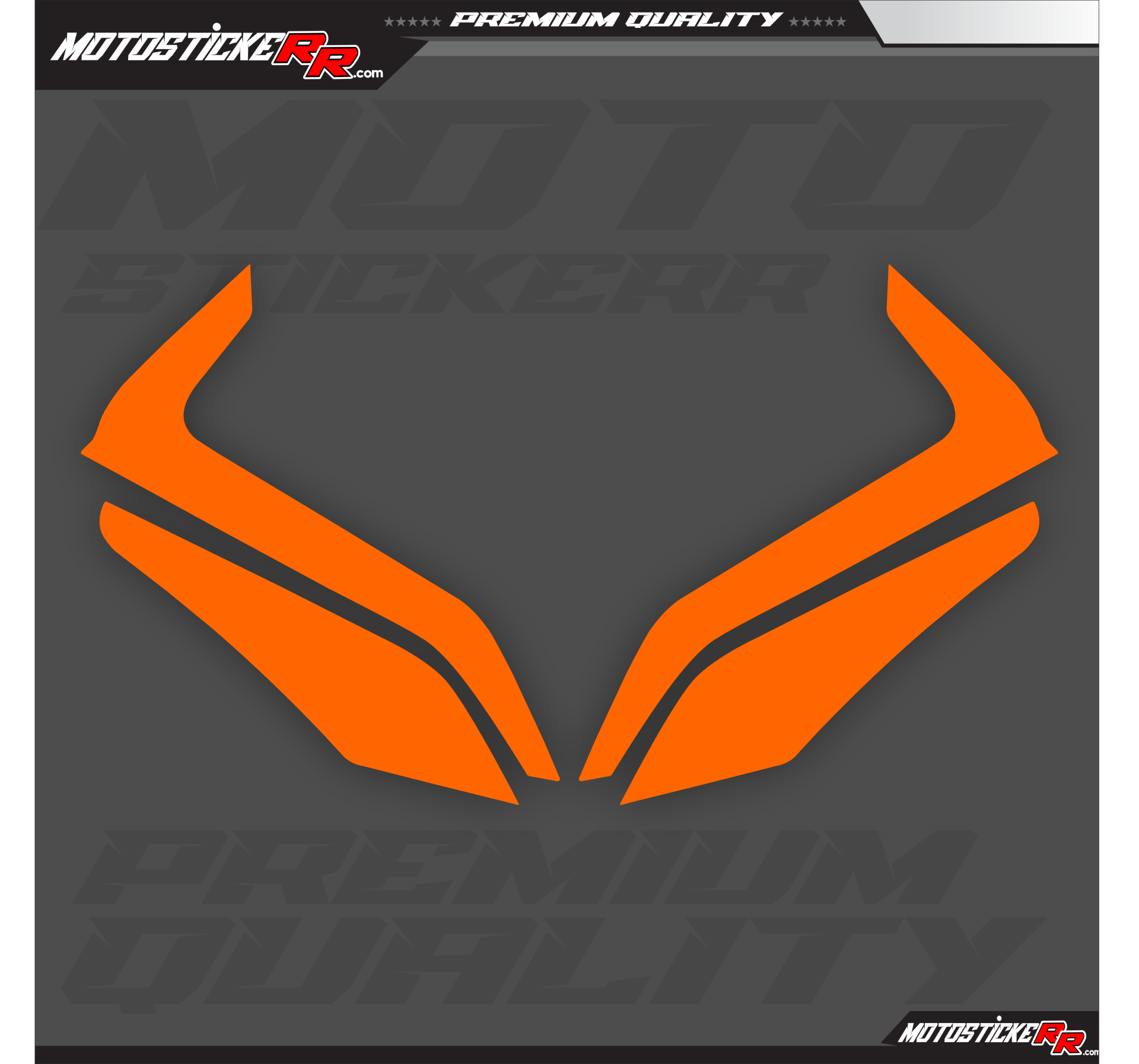 450SR TRANSPARAN GÜNDÜZ LED+ FAR STİCKERİ