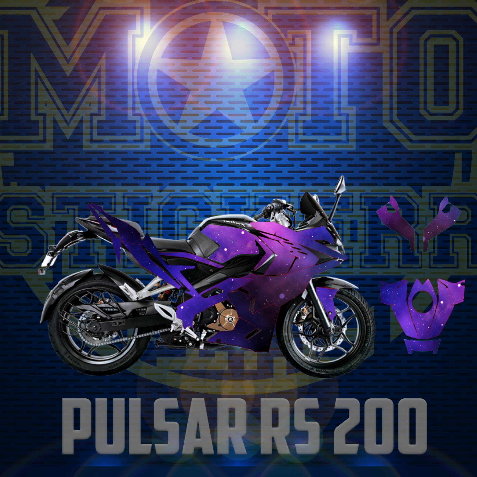 RS 200 STİCKER SET resmi