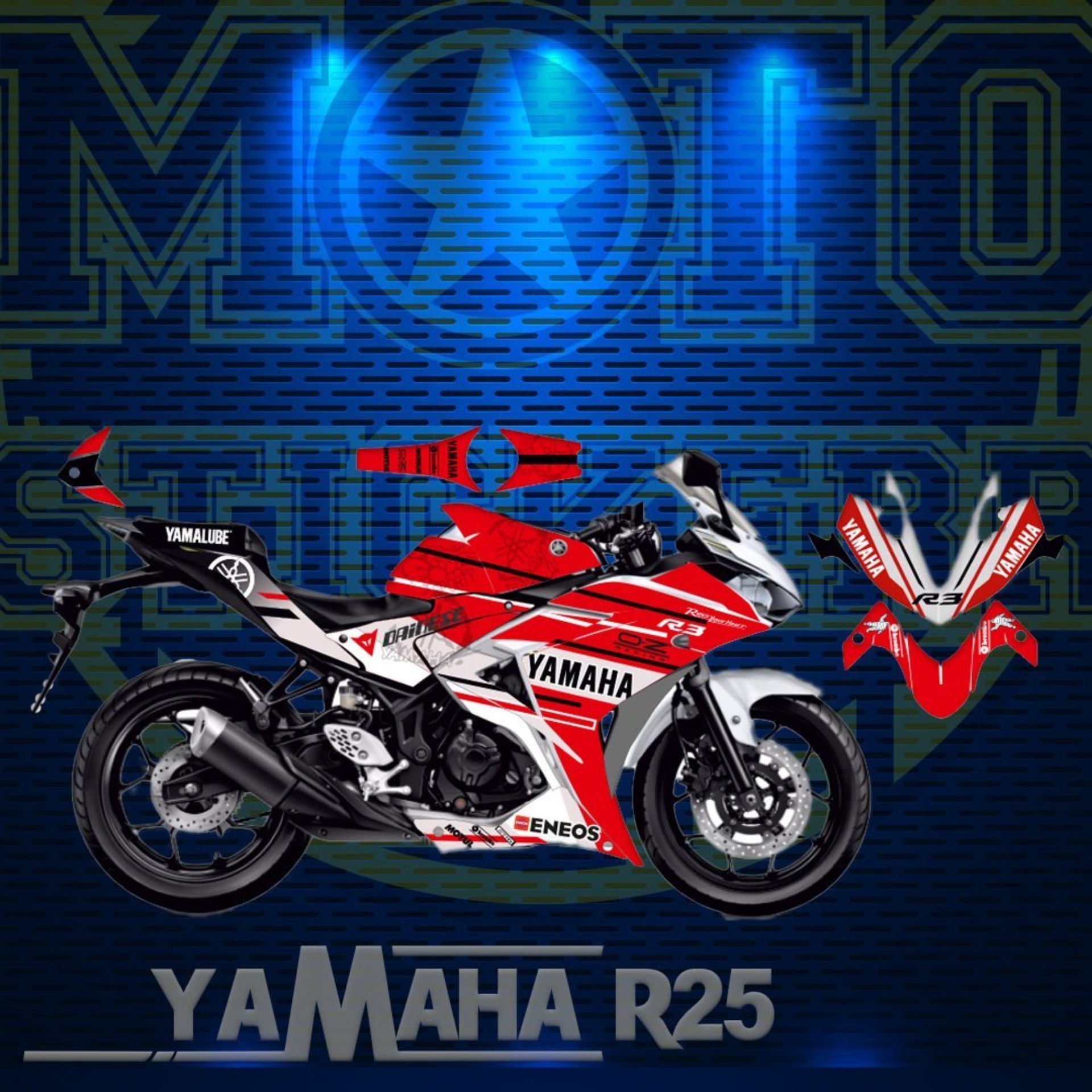 R25 STİCKER SET (2014-2018) resmi