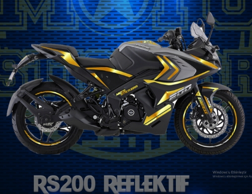 RS 200 BÖLGESEL GOLD STİCKER SET resmi