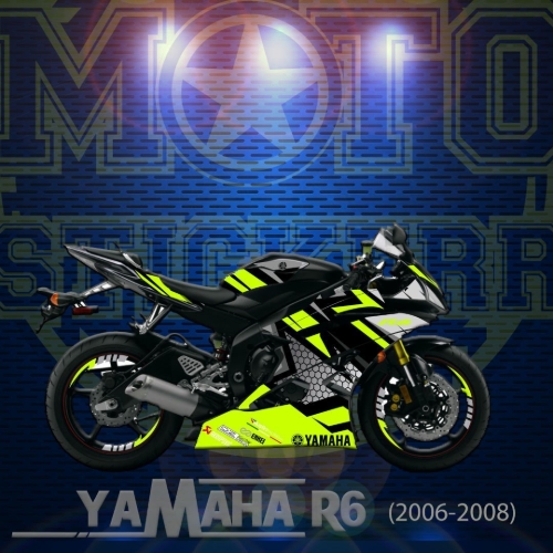 YAMAHA R6 STİCKER SET resmi