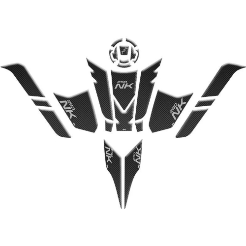 CF MOTO 250 NK 2023 - 2024 UYUMLU FULL TANK PAD SET 001 resmi