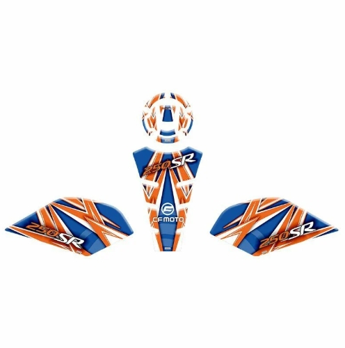 CF MOTO 250 SR 2020 - 2024 UYUMLU TANK PAD SET 008 resmi