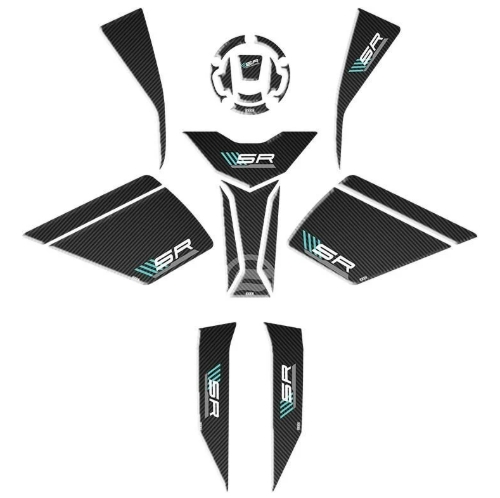 CF MOTO 450 SR 2023 - 2024 UYUMLU FULL TANK PAD SET 001 resmi