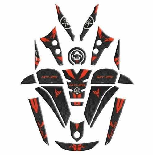 YAMAHA MT25 2020 - 2024 UYUMLU FULL TANK PAD SET 01 resmi