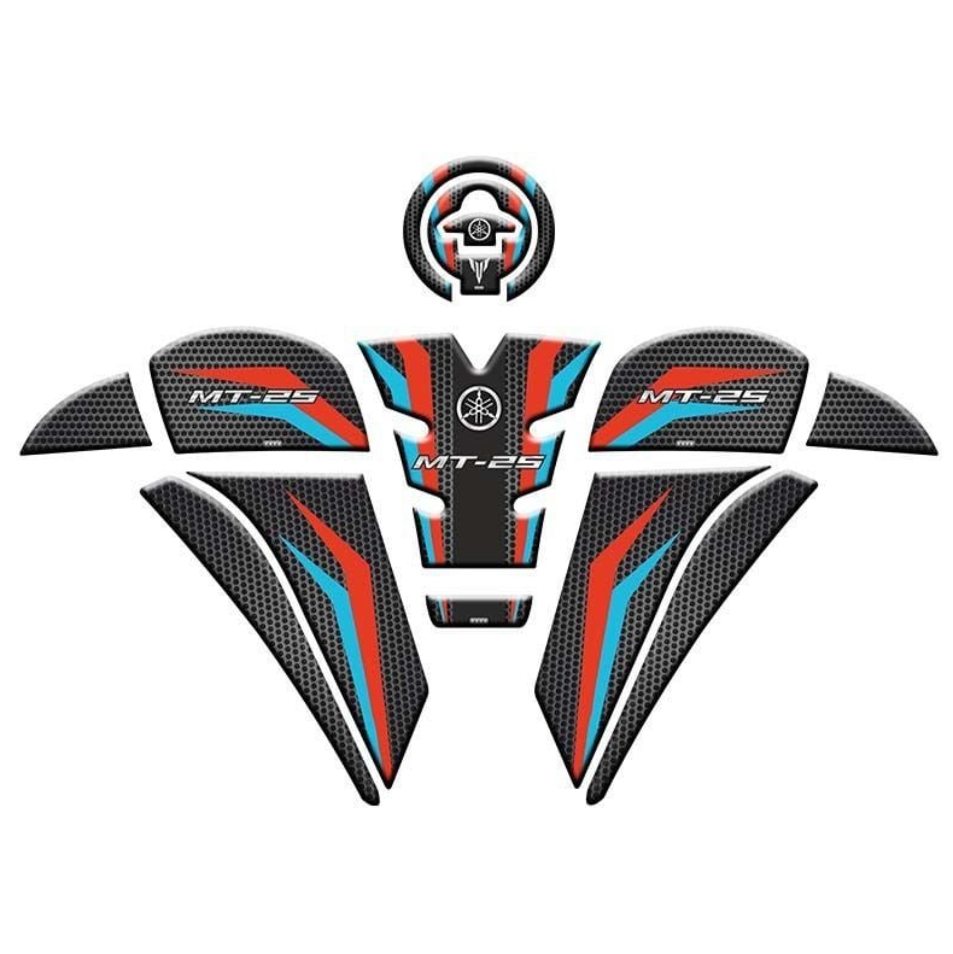 YAMAHA MT25 2020 - 2024 UYUMLU  TANK PAD SET 10 resmi