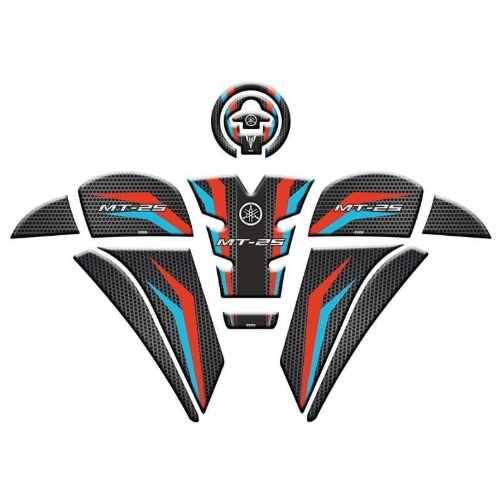 YAMAHA MT25 2020 - 2024 UYUMLU  TANK PAD SET 10 resmi