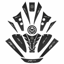 YAMAHA R25 2019 - 2024 UYUMLU TANK PAD SET 001 resmi