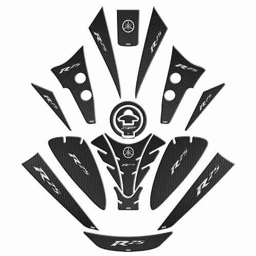 YAMAHA R25 2019 - 2024 UYUMLU TANK PAD SET 001 resmi