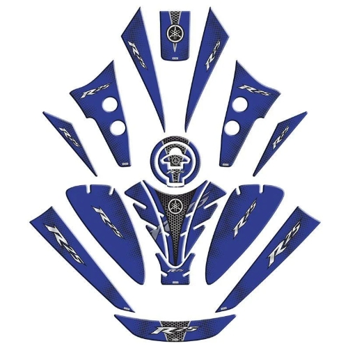 YAMAHA R25 2019 - 2024 UYUMLU TANK PAD SET 004 resmi