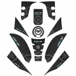 YAMAHA R7 2021 - 2024 UYUMLU FULL TANK PAD SET 001 resmi