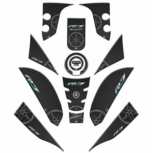 YAMAHA R7 2021 - 2024 UYUMLU FULL TANK PAD SET 001 resmi