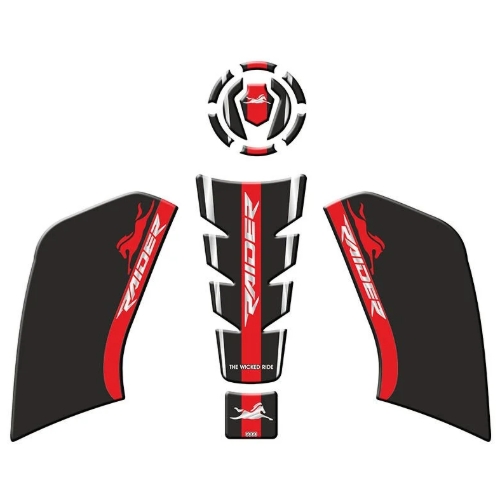 TVS RAIDER 125 2023 - 2024 UYUMLU TANK PAD SET 006 resmi