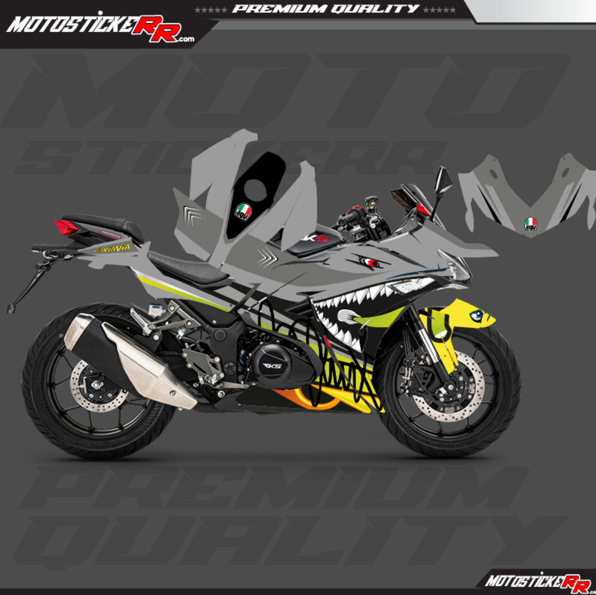 RKS R250 STİCKER SET resmi