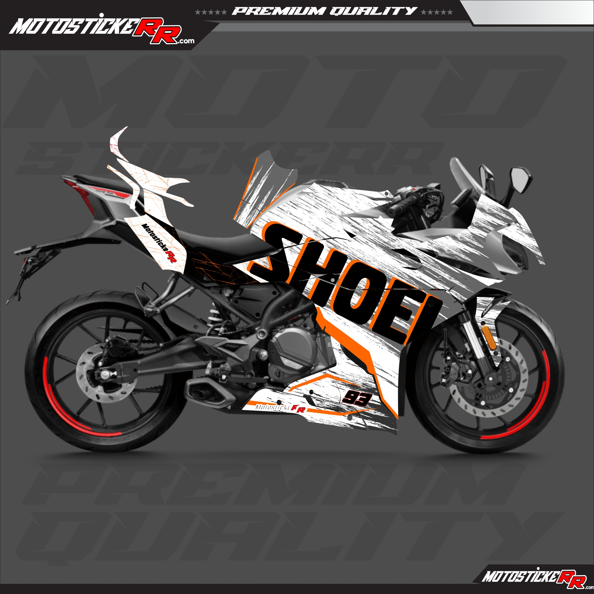 CF MOTO 250SR STİCKER SET resmi