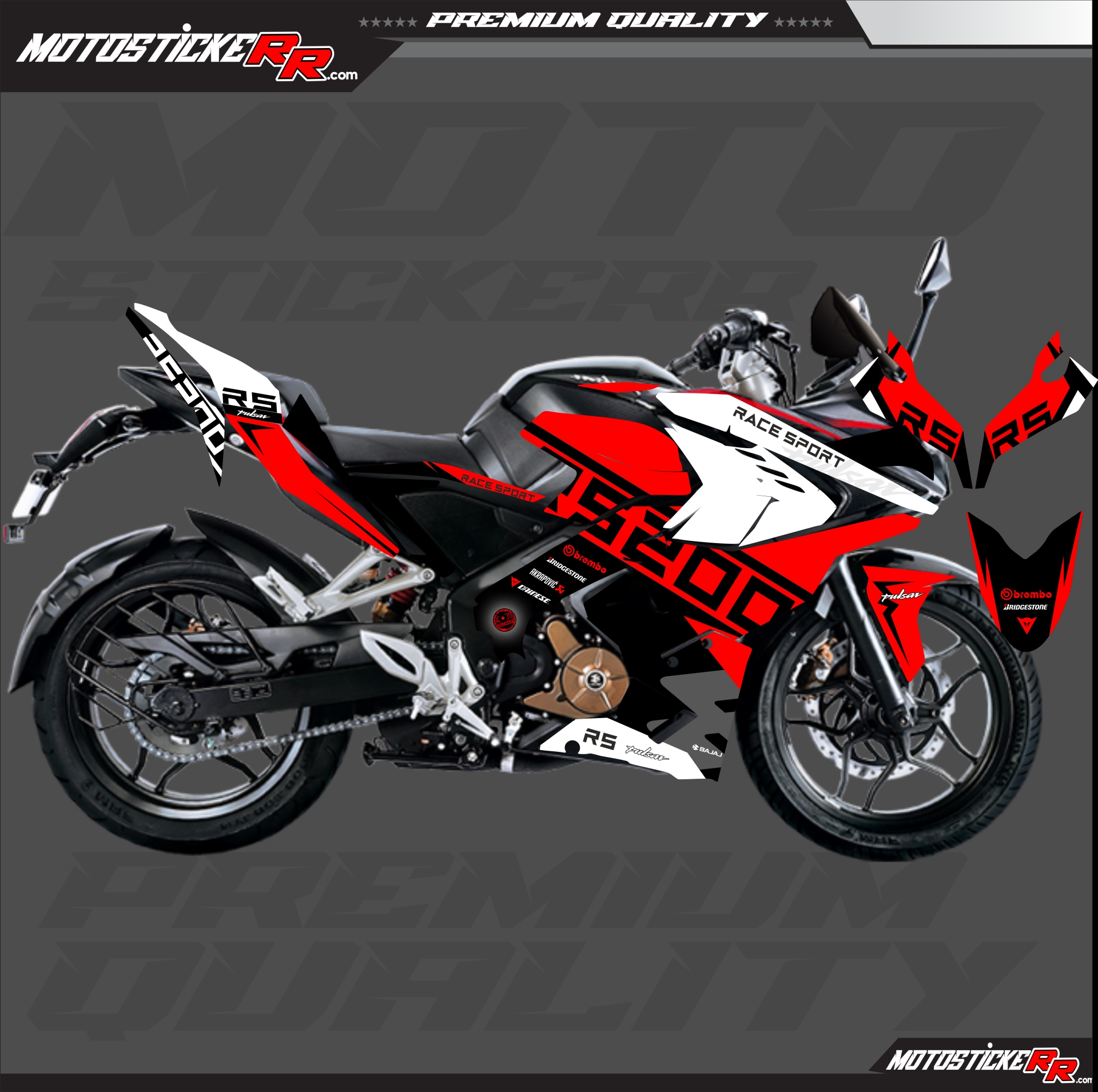 RS 200 STİCKER SET resmi