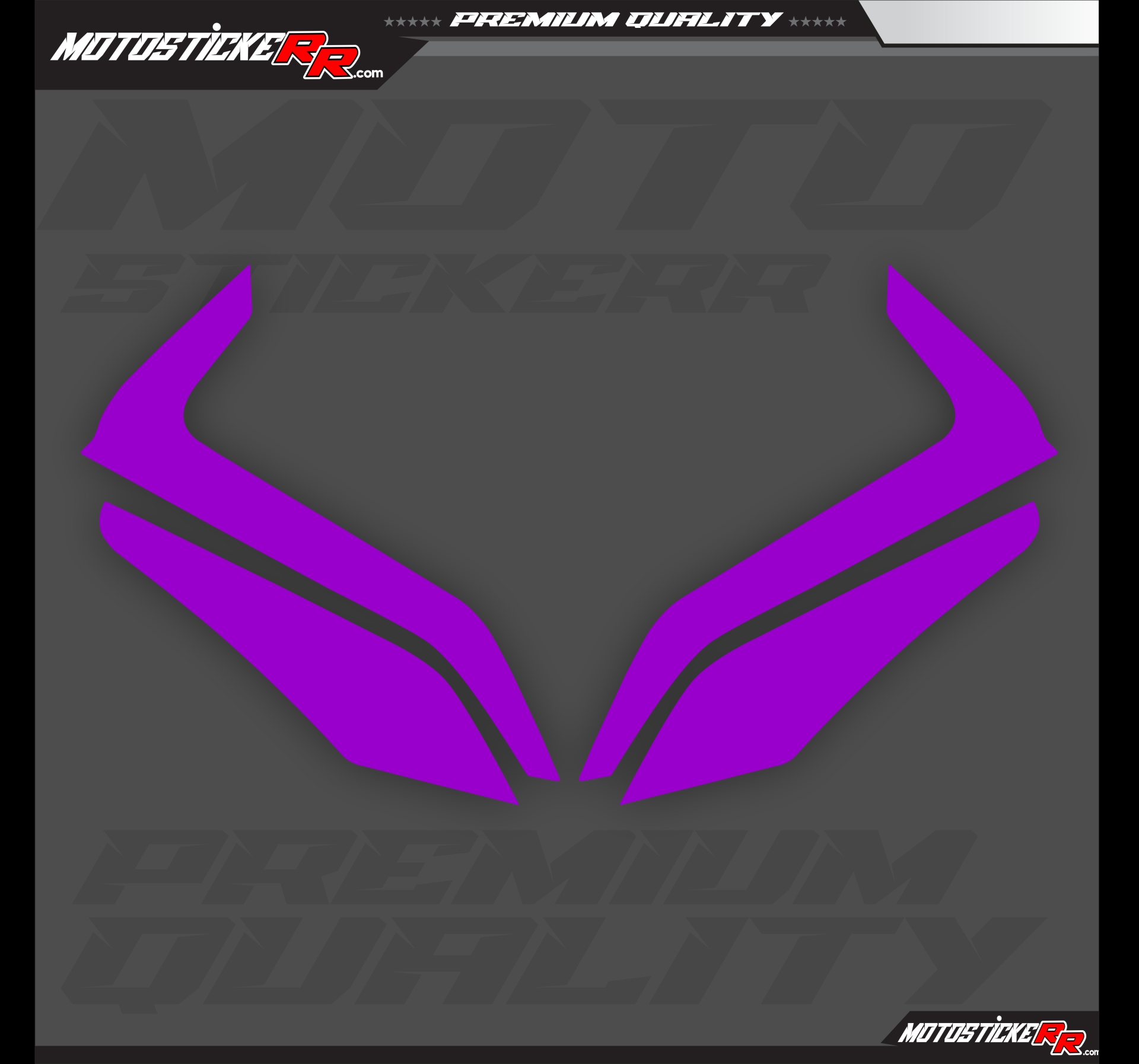 450SR TRANSPARAN GÜNDÜZ LED+ FAR STİCKERİ resmi