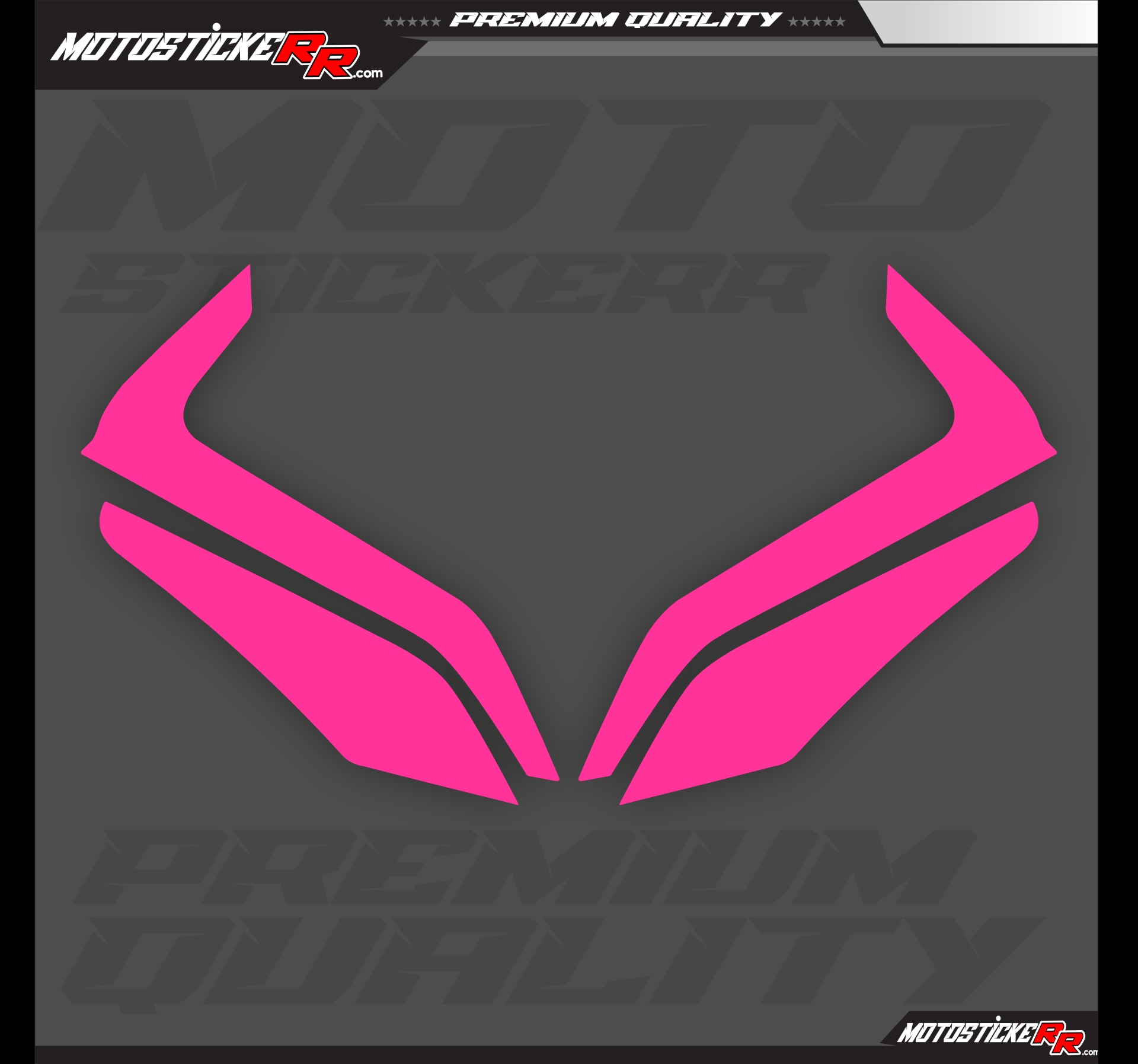 450SR TRANSPARAN GÜNDÜZ LED+ FAR STİCKERİ resmi