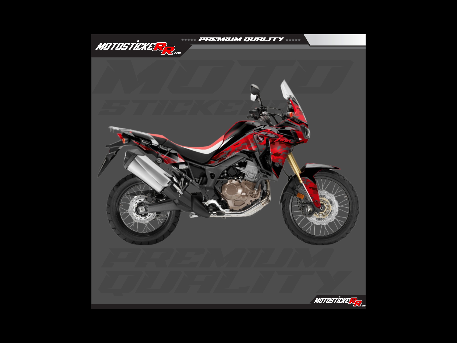 AFRİCA TWİN STİCKER SET resmi