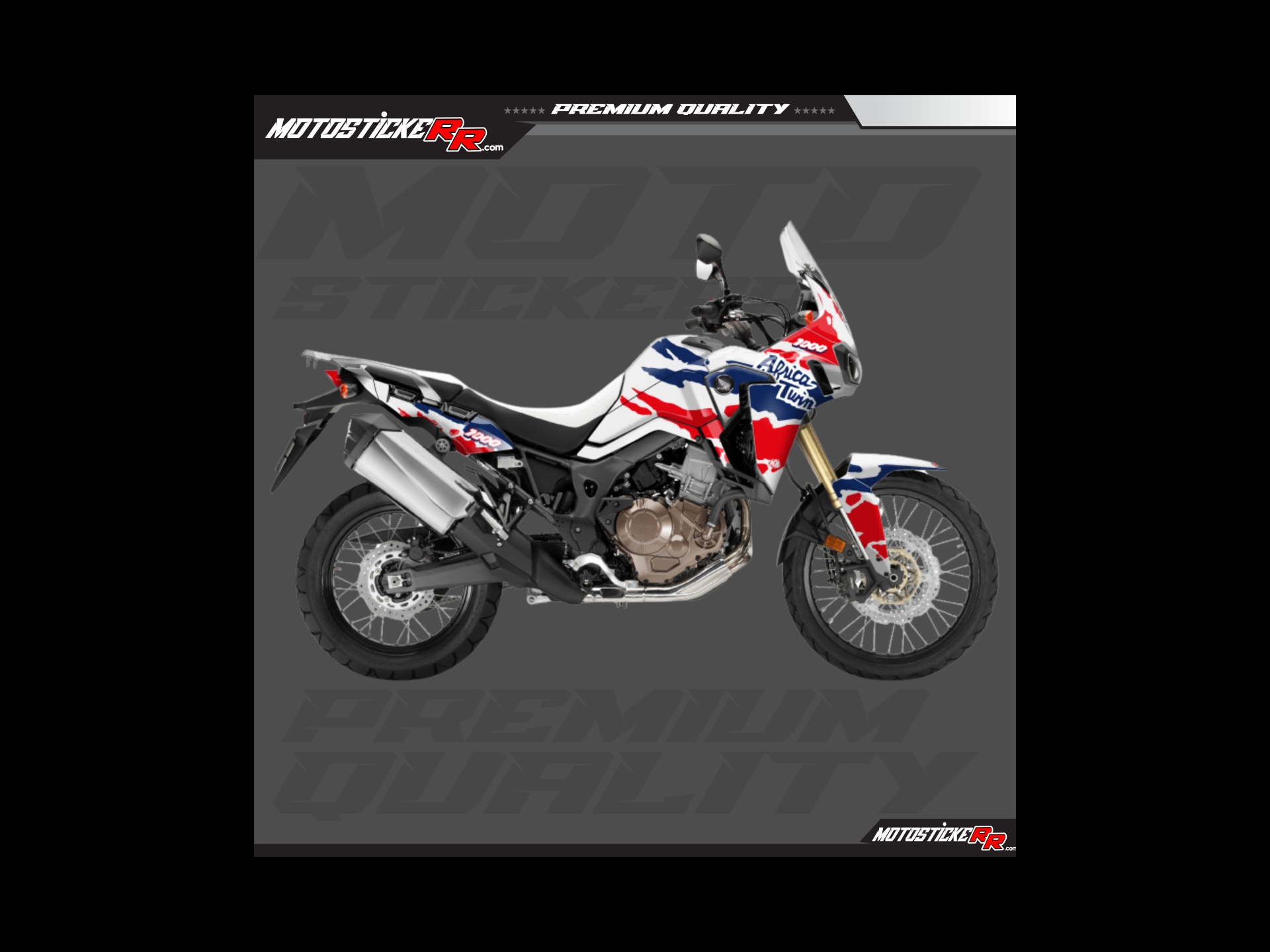 AFRİCA TWİN STİCKER SET resmi