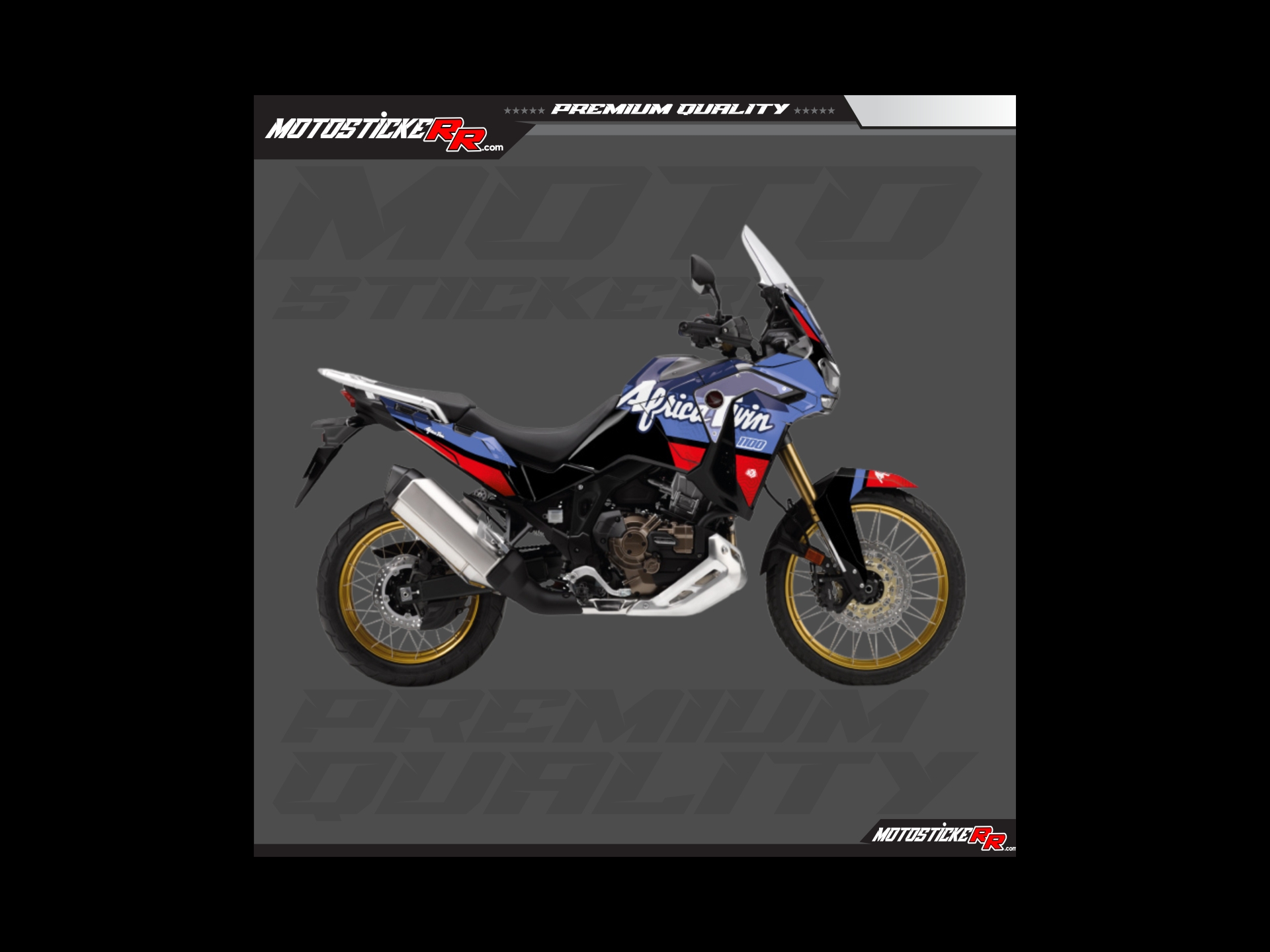 AFRİCA TWİN STİCKER SET resmi