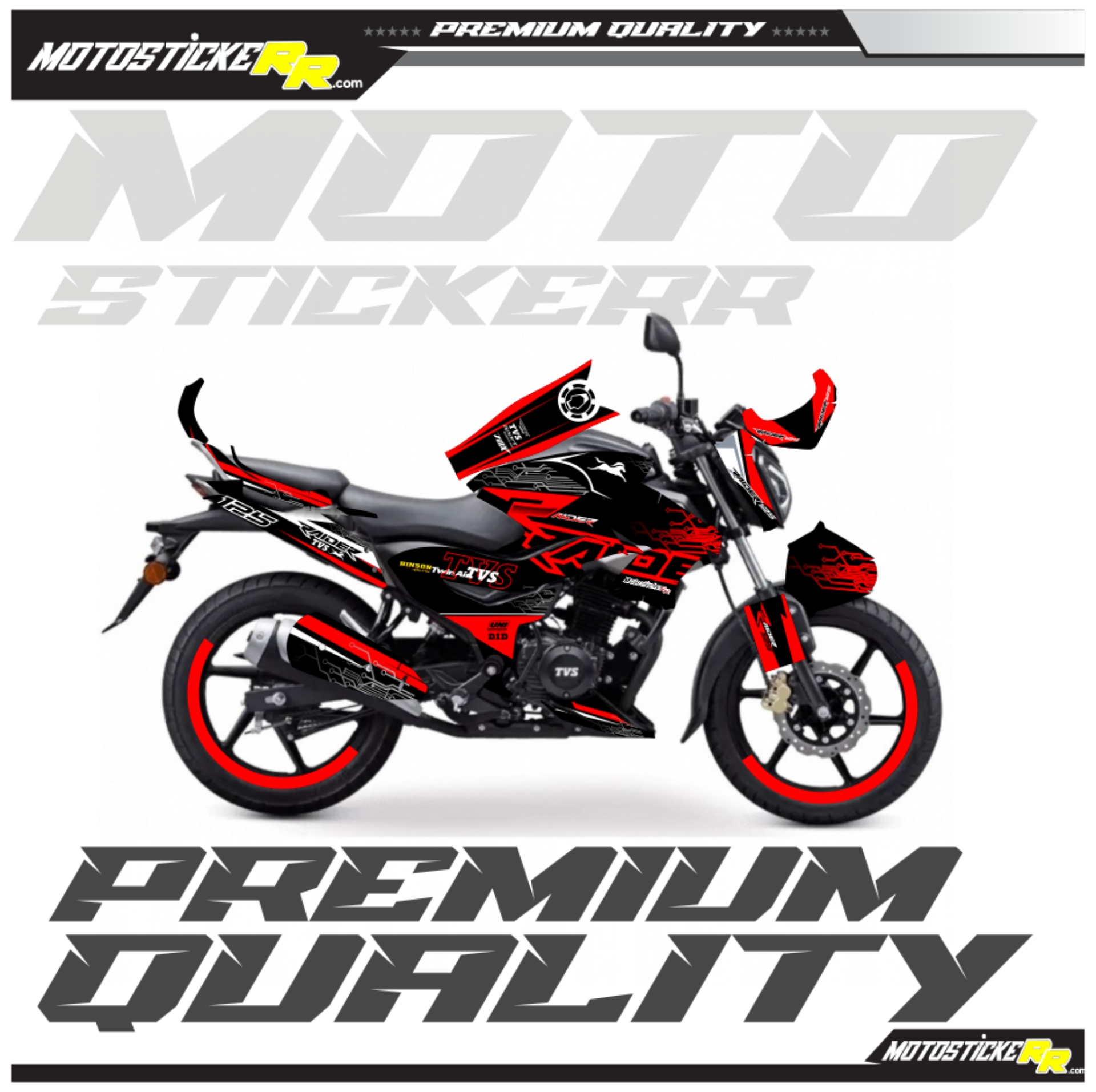 TVS RAİDER STİCKER SET resmi