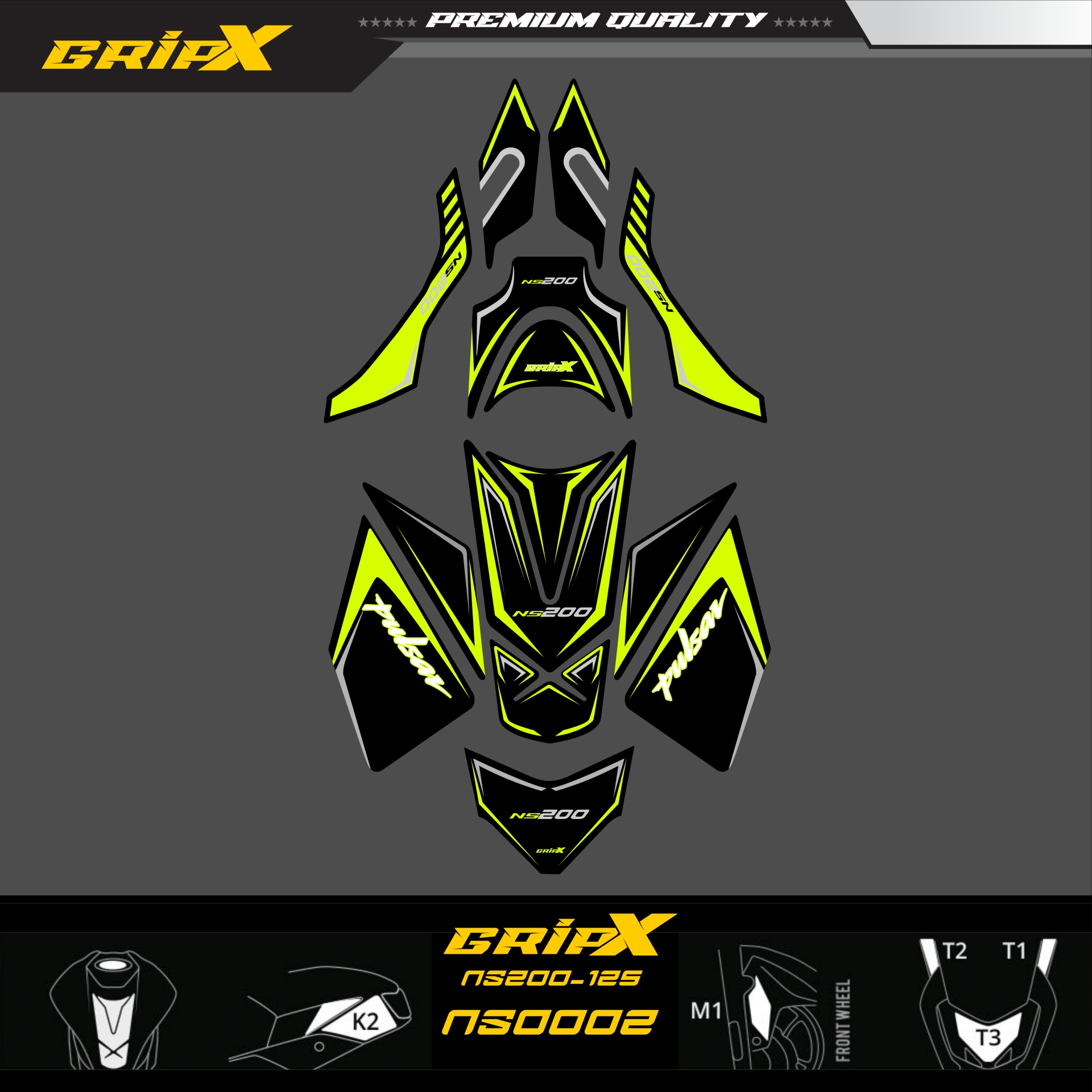 NS200 TANKPAD SET resmi