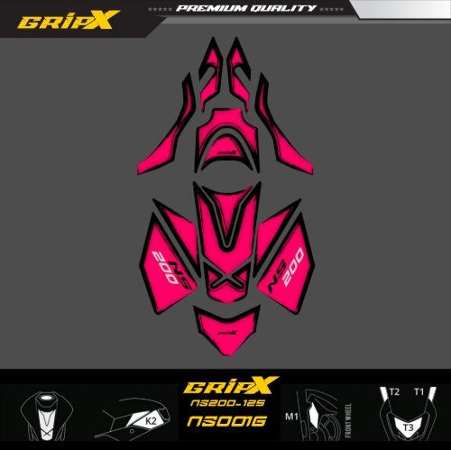 NS200 TANKPAD SET resmi