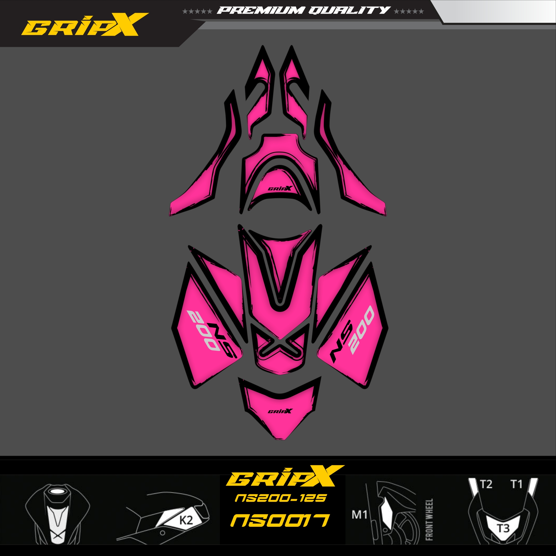 NS200 TANKPAD SET resmi