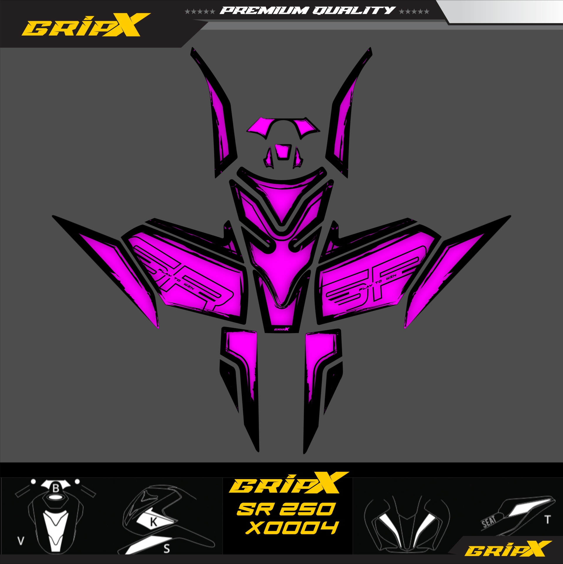 SR250 TANKPAD SET resmi