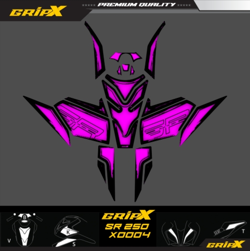 SR250 TANKPAD SET resmi