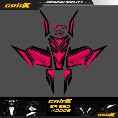 SR250 TANKPAD SET resmi