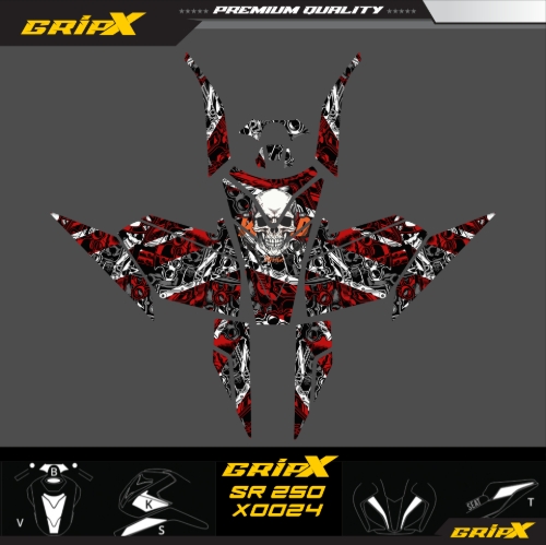 SR250 TANKPAD SET resmi