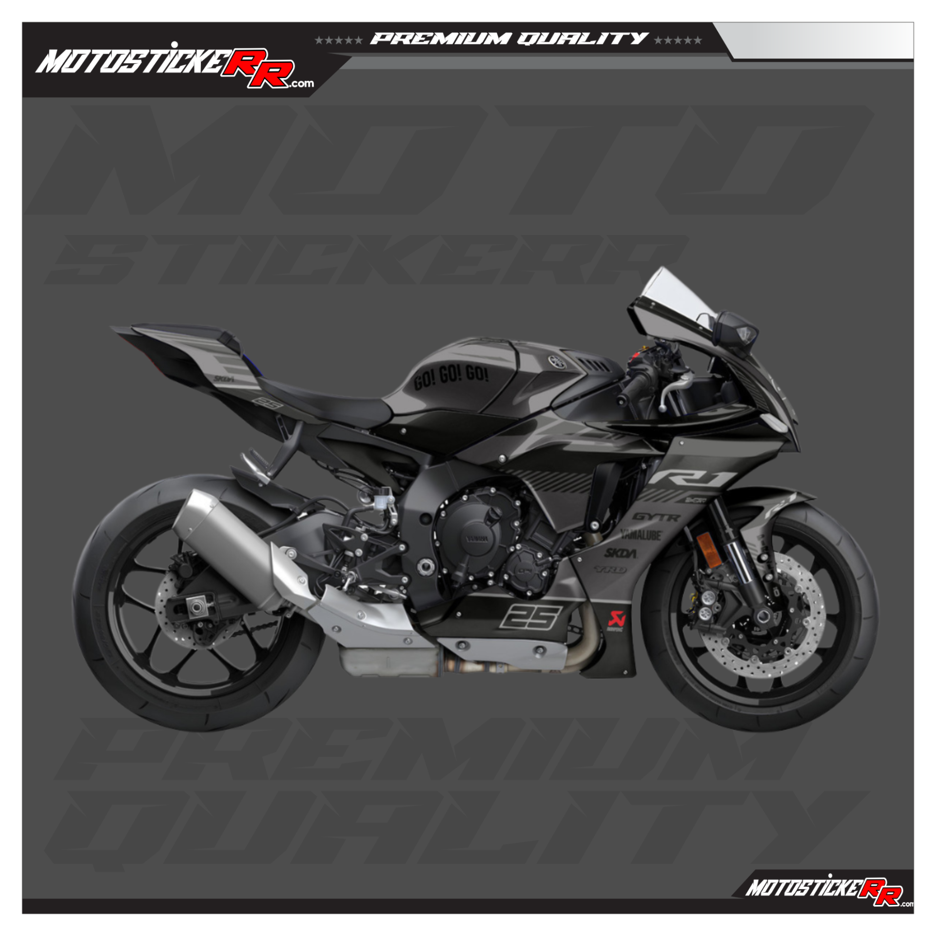 YAMAHA R1 STİCKER SET resmi