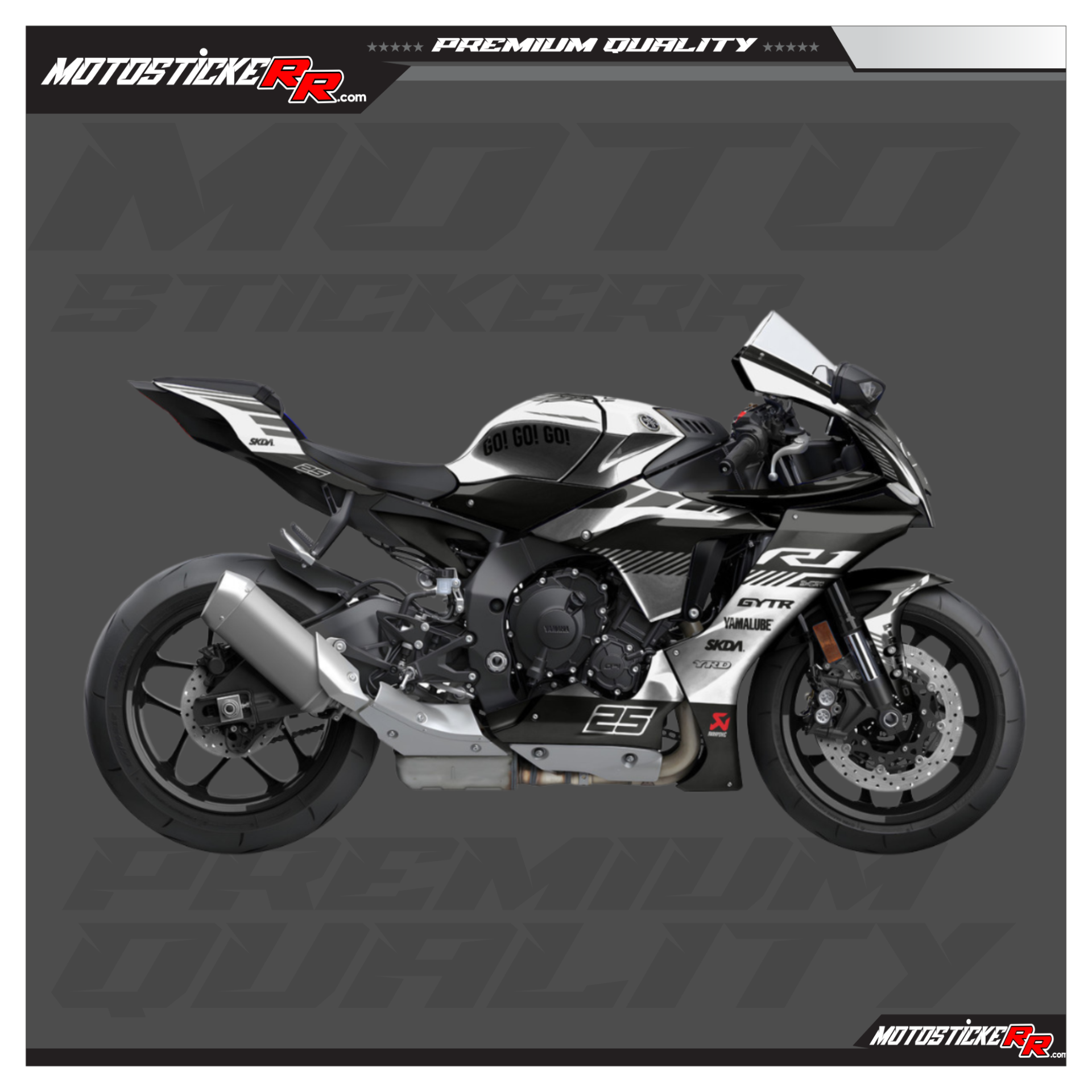 YAMAHA R1 STİCKER SET resmi