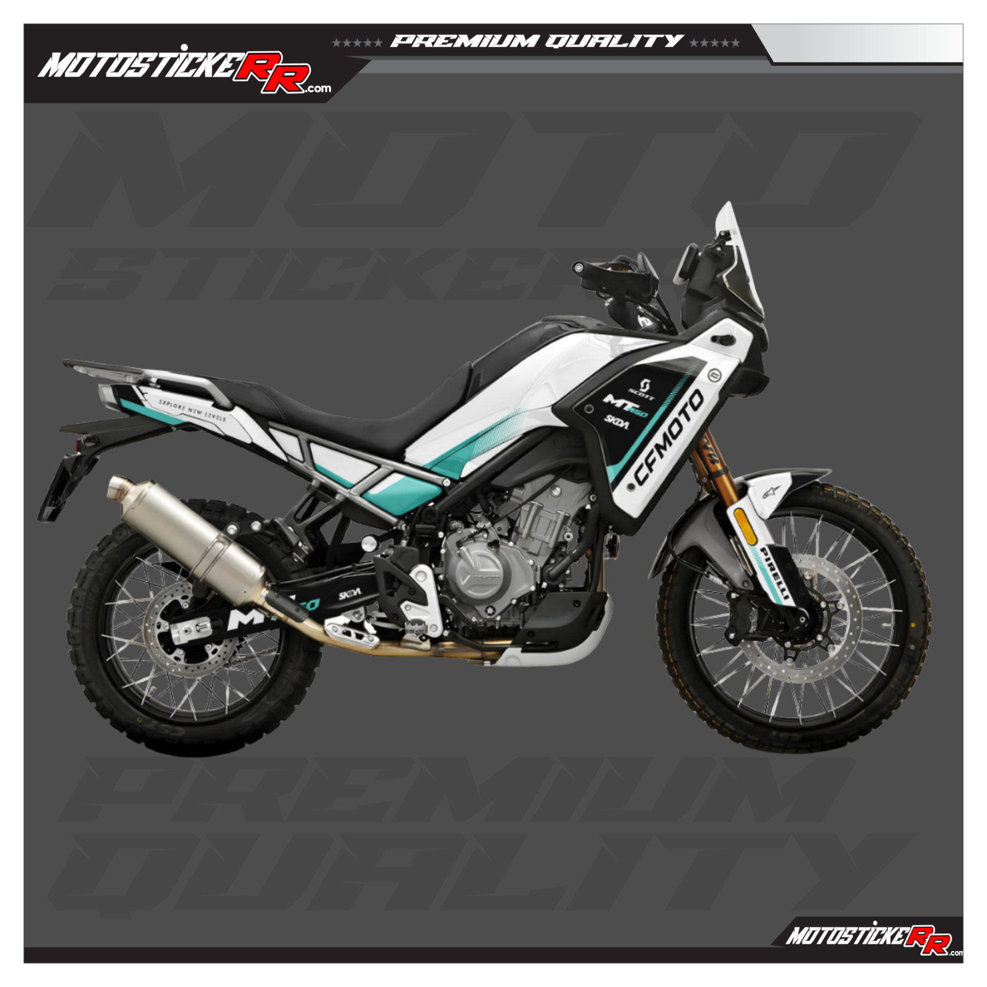 CF MOTO 450MT STİCKER SET resmi