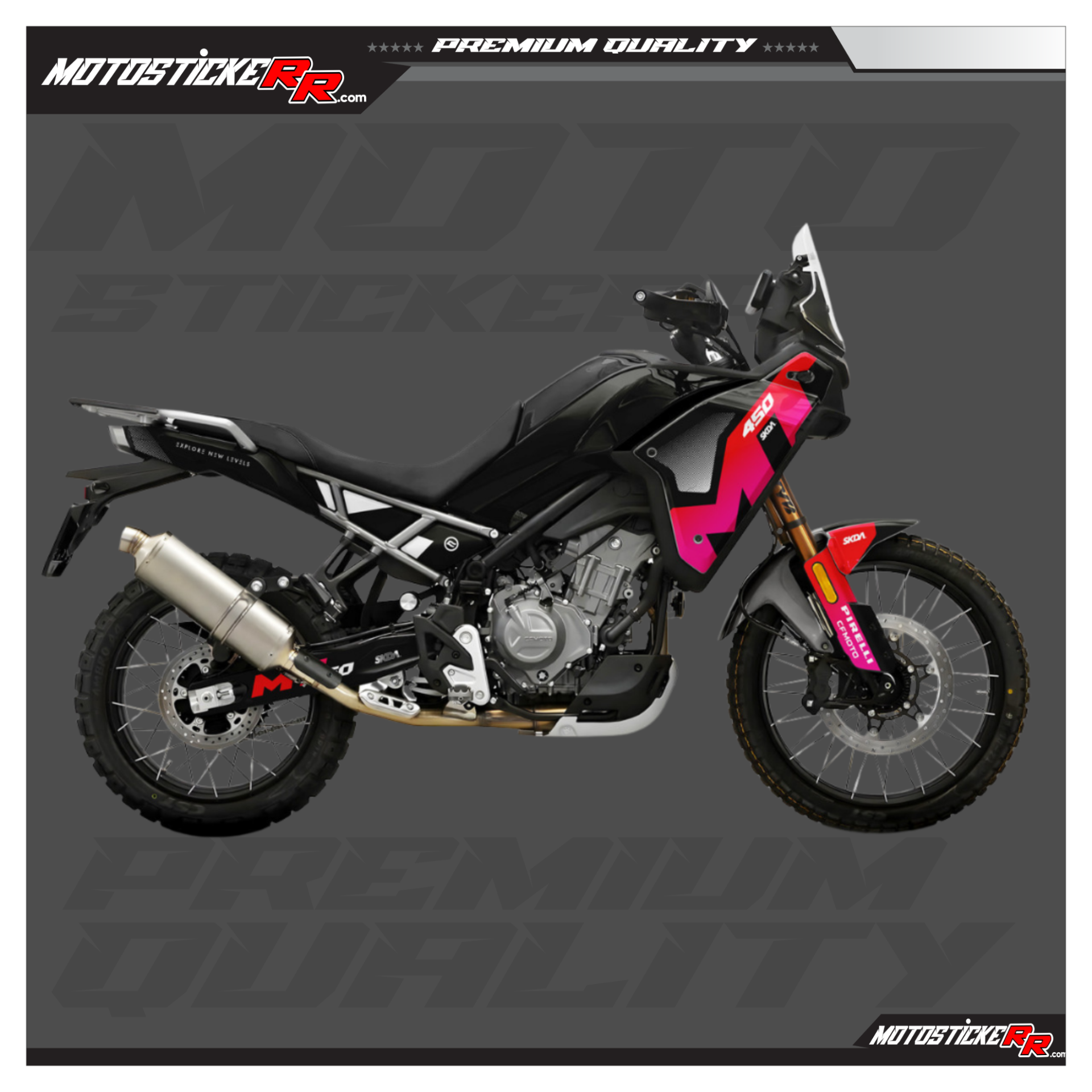 CF MOTO 450MT STİCKER SET resmi